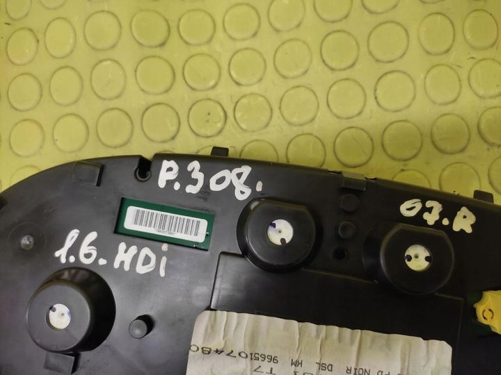 фото №8, Peugeot 308 1.6 hdi спідометр  zeg 9665107480