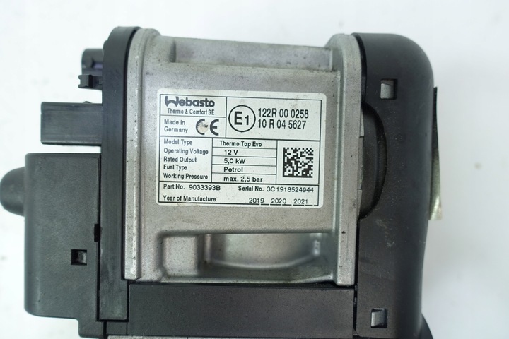 фото №5, Вебасто vw golf passat b8 3q0815005aa