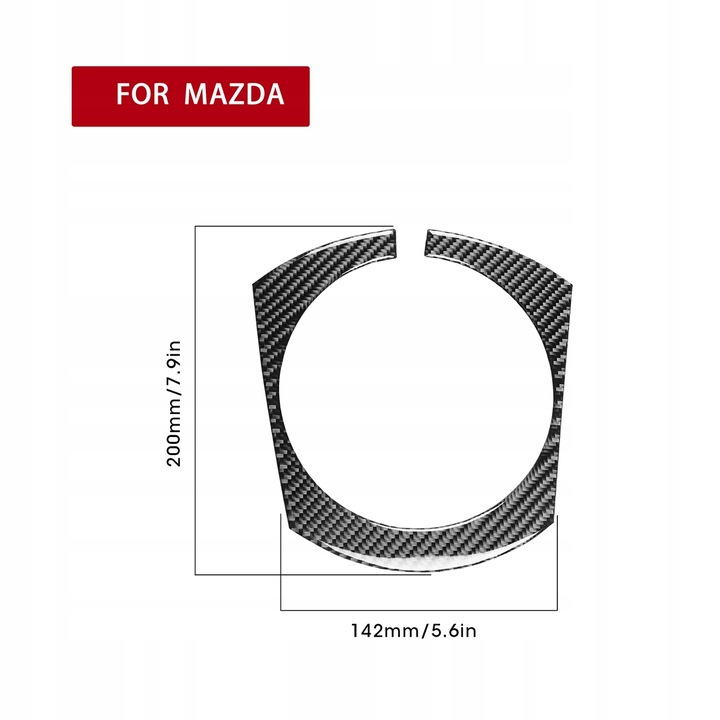 фото №13, Оздоблення рами панель зміни коробки передач з волокна вуглецевого підходить до mazda