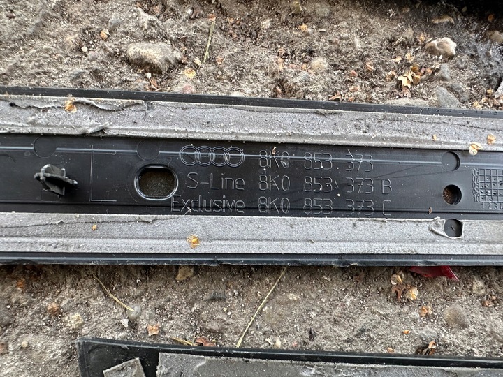 фото №9, Audi a4 b8 8k0 планки порогові накладки s-line комплект 4 штуки