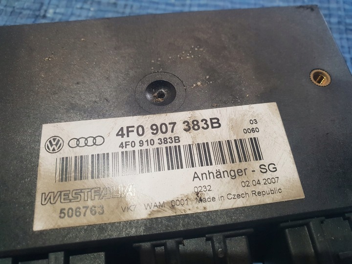 фото №2, Модуль блок керування фаркоп 4f0907383b audi a6 c6 07r