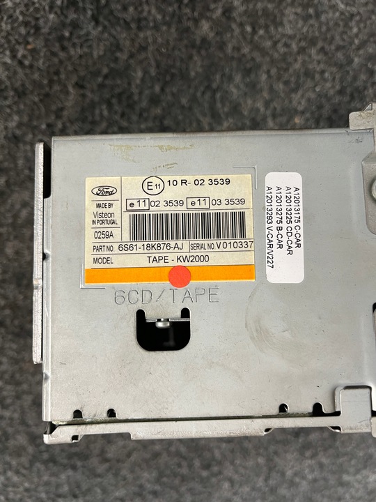 фото №9, Ford радио заводские visteon 5000c + код 6s61-18k876-aj