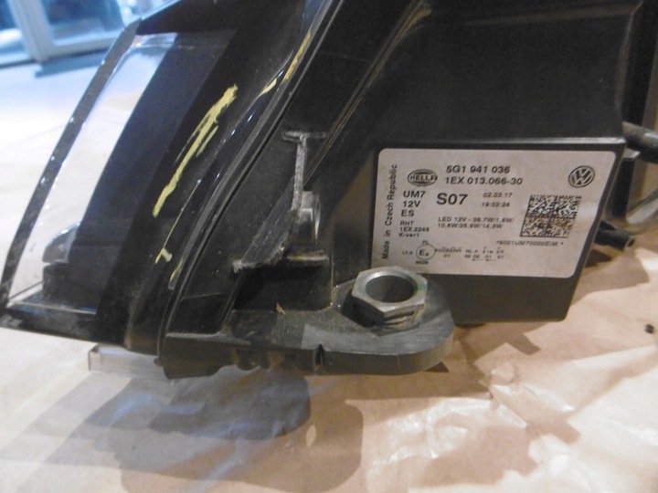 фото №6, Фара volkswagen оригинальный номер 5g1941036 golf vii рестайлинг