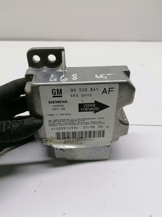 фото №2, Модуль датчик подушок подушка безпеки astra g ii 90520841af