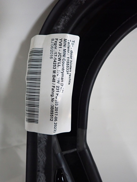 фото №3, Mini countryman ii f60 16- двері праві зад задні