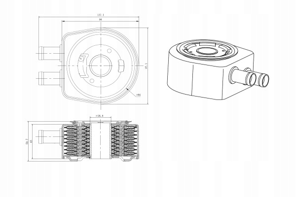фото №15, Nrf радиаторов масла renault scenic 2003- 31834