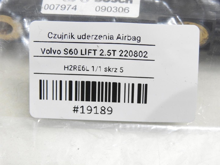 фото №8, Датчик ударний volvo s60 i рестайлінг 8622365