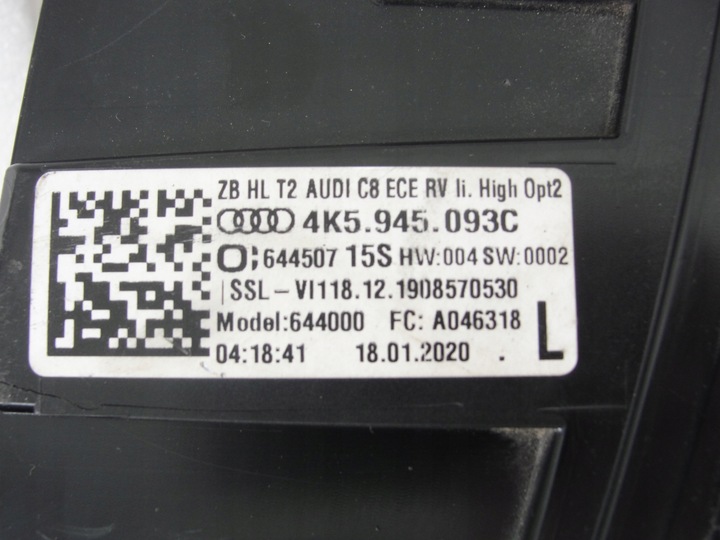 фото №5, Лампа зад ліва audi a6 c8 2018- matrix 4k5945093c