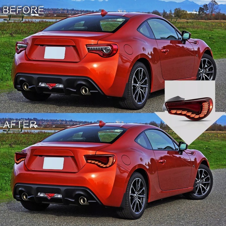 фото №12, Лампи зад ne kpl led динамічний animacje red toyota gt86 gt-86 frs brz
