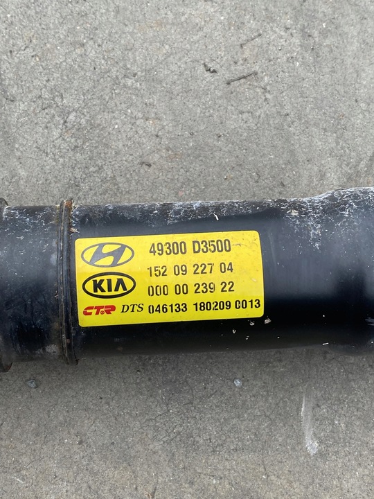 фото №6, Kia sportage iv 2.0 4x4 wał приводной 49300-d3500