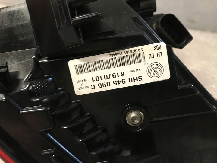 фото №10, Vw golf viii 5h0 комплект лампа зад лампи задні оригінальний номер