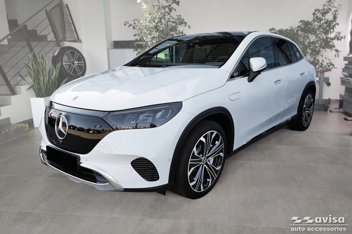 фото №8, Mercedes eqe suv x294 планка сталевий накладка na бампер зад