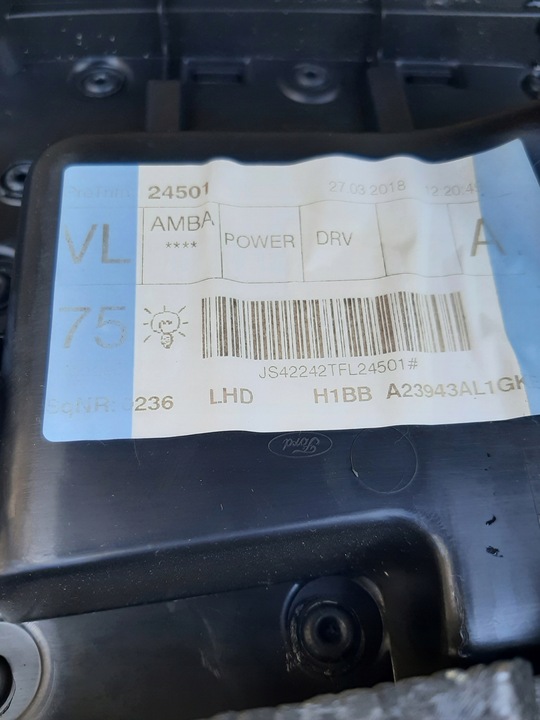 фото №11, Ford fiesta mk8 оббивка боковина двері водія лівий перед h1bb-a23943-al