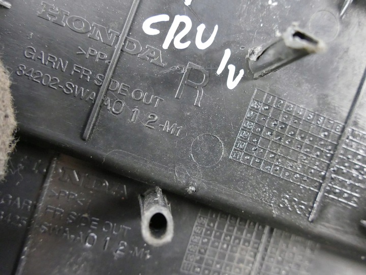 фото №12, Honda crv iv рестайлинг планка пороговая накладка комплект