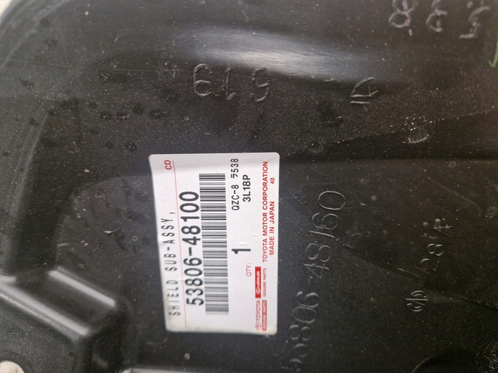 фото №3, Підкрилок лівий перед передні ліві lexus rx450 f sport 53806-48100