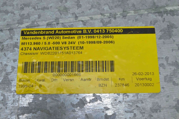 фото №8, Радио з навигация mercedes-benz s w220 a2208200389 1926703 1999