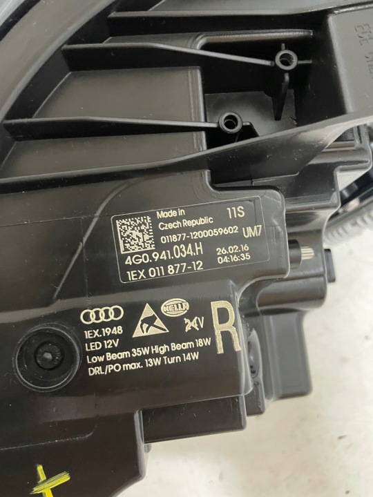 фото №8, Audi a6 c7 рестайлінг фара ліва права повний led matrix 4g0941034h 4g941033h