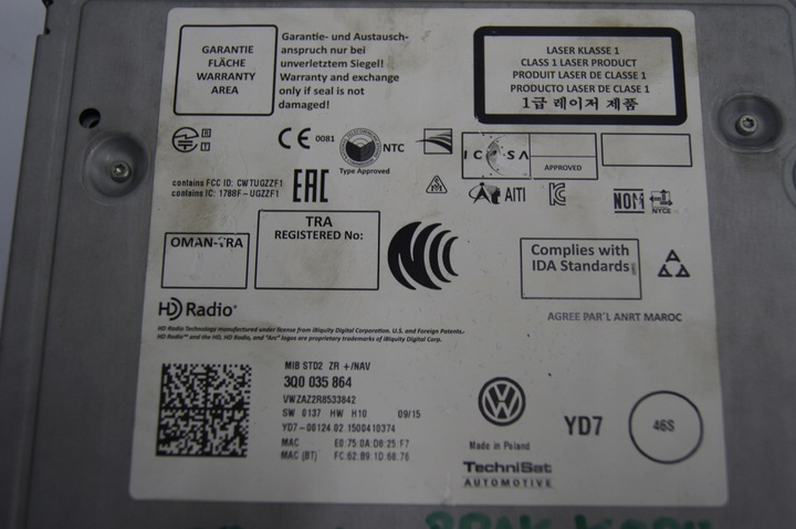 фото №13, Навігація дисплей монітор зчитувач passat b8 універсал