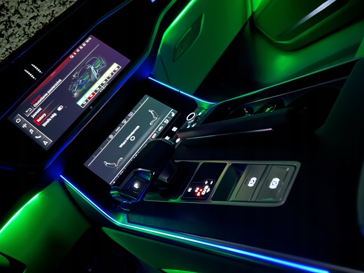 фото №5, Освещение ambiente qq2 мульти цвет audi a6 a7 q7 q8 4k c8 pp авто центральный