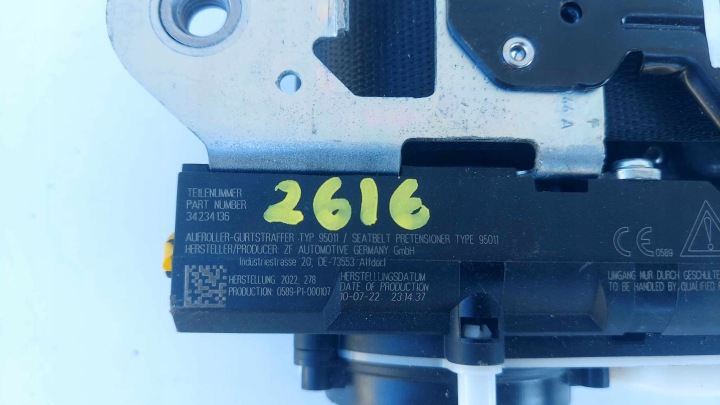 фото №7, Bmw x3 g01 x4 g02 pas безпеки праве перед передній 2616