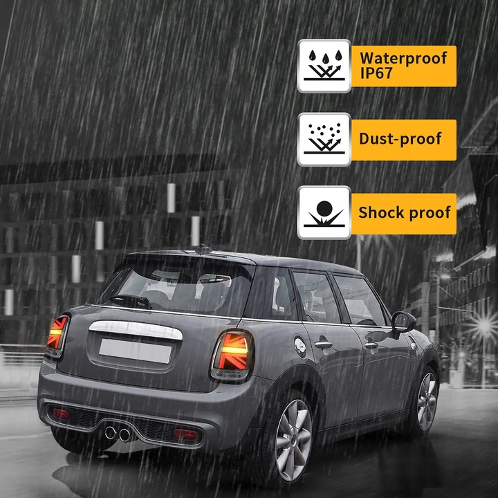 фото №12, Монтаж задних света led для bmw mini cooper f55 f56 f57 2014-2019 лампа задняя