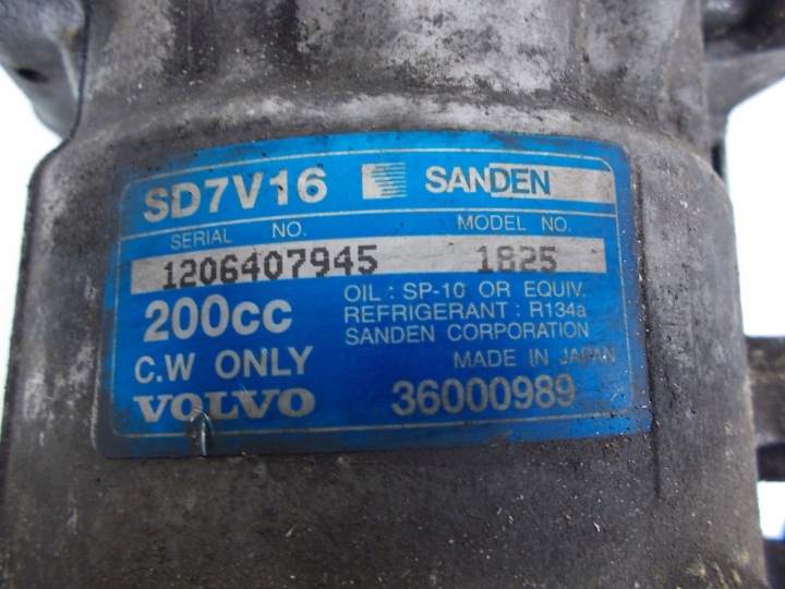 фото №7, Компрессор кондиционера 36000989 volvo c30 s40 v50 d4204t focus mondeo