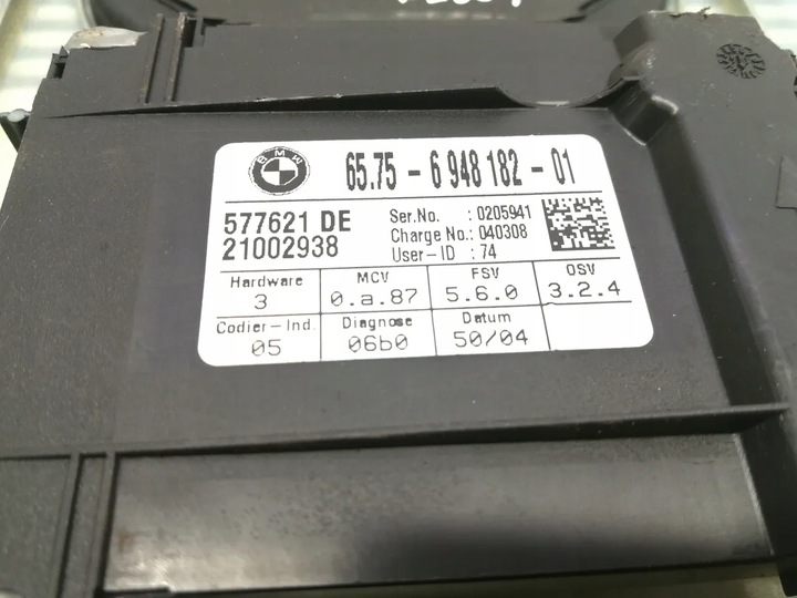 фото №11, Bmw 5 серия датчик движения перед центр szczyt 2005 estate 4/5dr 6948182