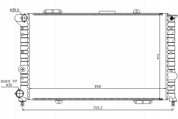 фото №1, Nissens радіаторів двигуна alfa romeo 166 2.0/2.5/3