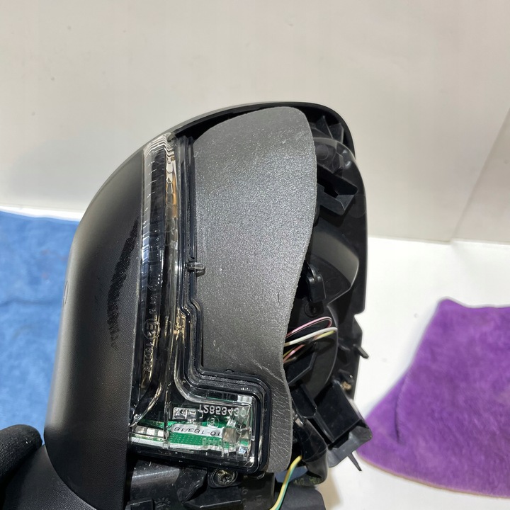 фото №8, Nissan micra k14 правые зеркало 9 контактов кабели