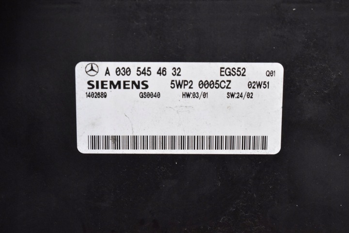 фото №8, Блок керування коробки a0305454632 5wp20005cz mercedes ml w163 4.0 cdi 250 km