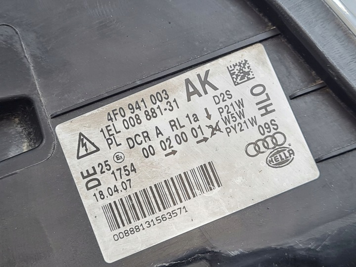 фото №9, 2007 audi a6 s6 c6 4f фара 4f0941003ak