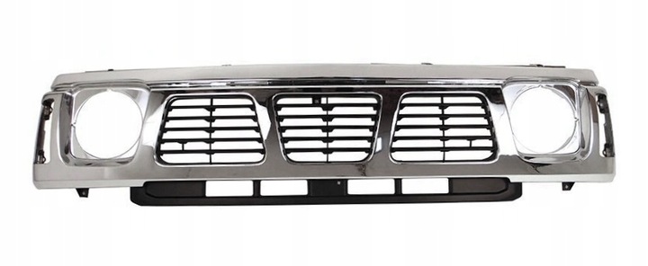 фото №1, Nissan patrol gr i y60 87- захист решітка передня перед решітка радіатора хром