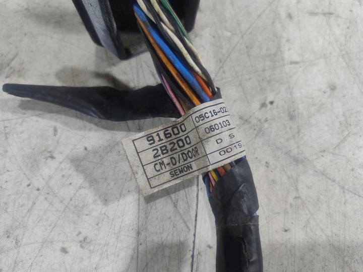 фото №7, Жгут установка дверь левый перед hyundai santa fe ii 91600-2b200