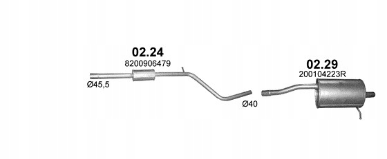 фото №3, Глушник кінцевий dacia sandero poj.1,2 + набір