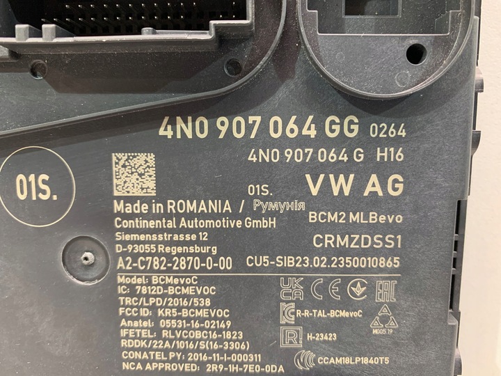 фото №5, Audi a8 d5 блок управления модуль комфорта 4n0907064gg