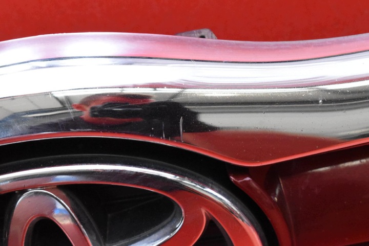 фото №6, Решётка решётка бордовая хром 53114-0506 toyota avensis t25 02-06
