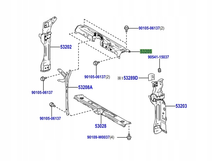 фото №1, 53205-f4080 балка верхня передньої ременя c-hr ii 23-