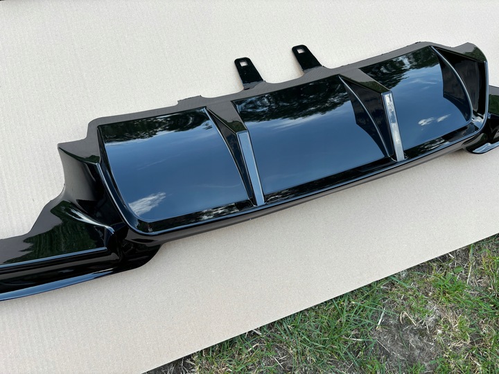 фото №6, Дифузор зад накладка чорний блиск bmw f10 f11