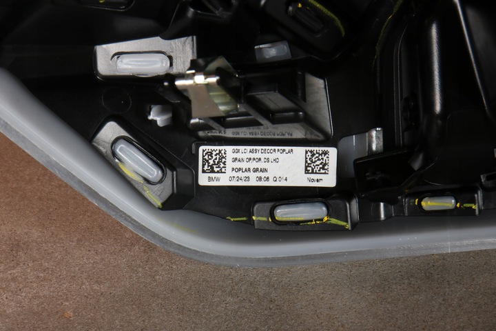 фото №13, Bmw x5 g05 lci планка декоративная dekor панели консоли poplar grain