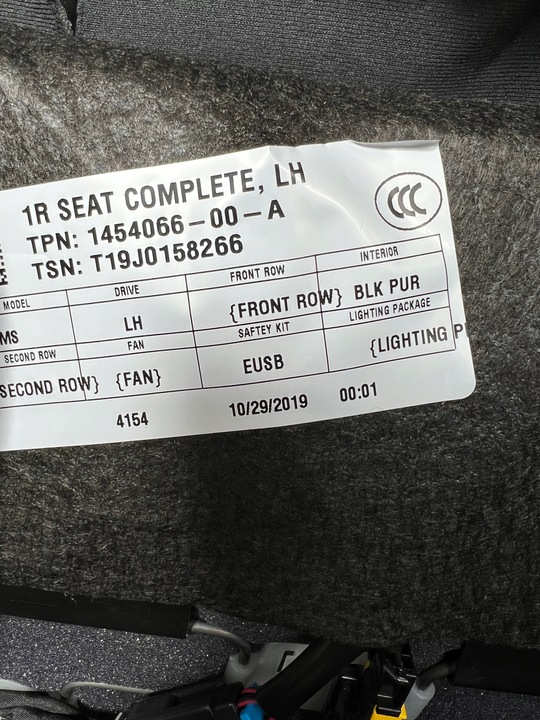 фото №10, Tesla s рестайлінг сидіння водій чорний pur 9876542-02-a