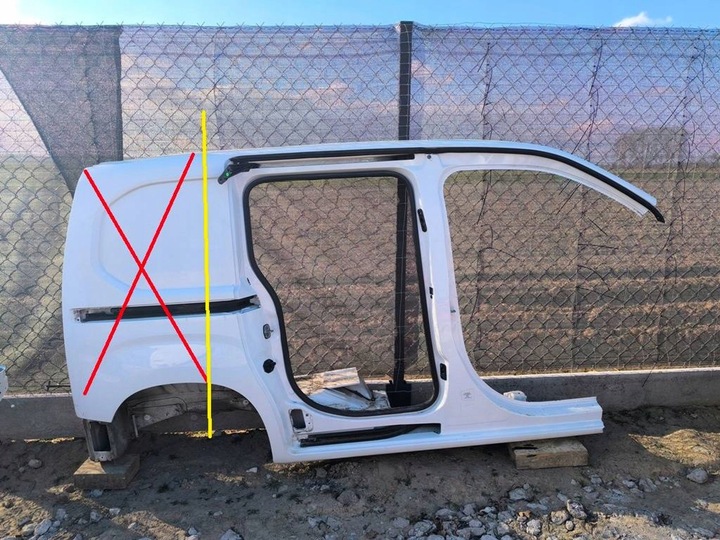 фото №1, Порог правые стойка средний рама крыша peugeot partner iv peugeot rifter