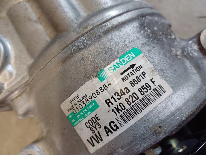 фото №7, Audi seat skoda vw nr. 1k0820859f компрессор кондиционера