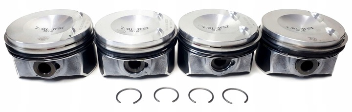 фото №4, Kpl 4x поршни audi a3 vw golf 5 6 passat b6 b7 2.0