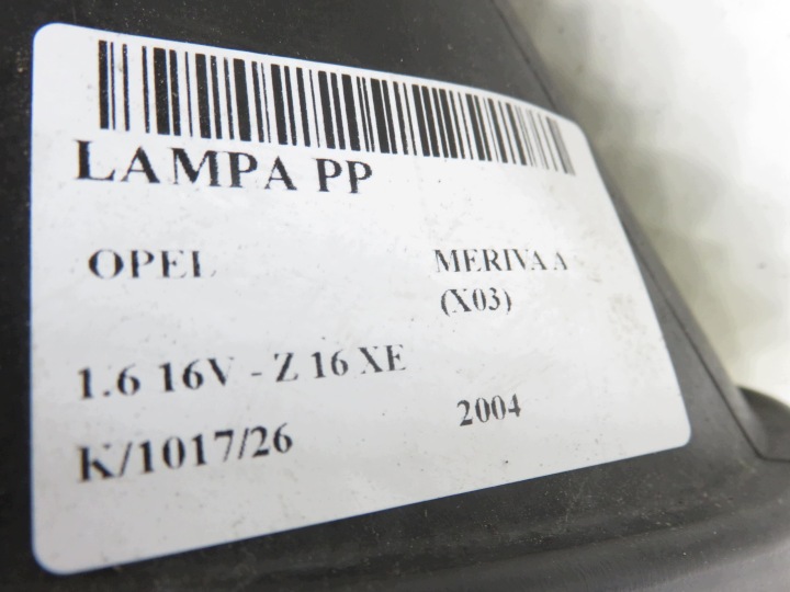фото №12, Права фара передня opel meriva a x03 93321053