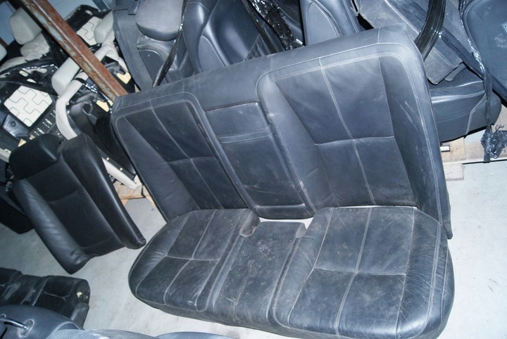 фото №9, Mercedes w221 сидіння сидіння диван сидіння оббивка шкіра чорні