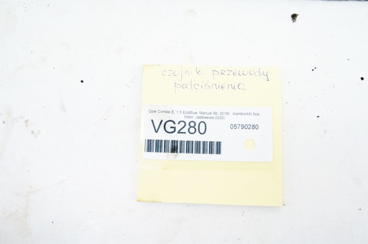 фото №7, Vg280 opel combo iv e 1.5 bluehdi датчик тиску шланг 9812404180