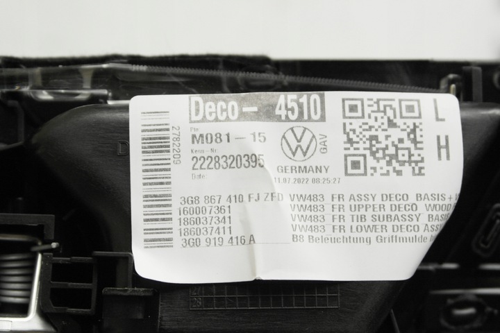 фото №11, Vw arteon рестайлінг планки декори ambiente комплект дерево