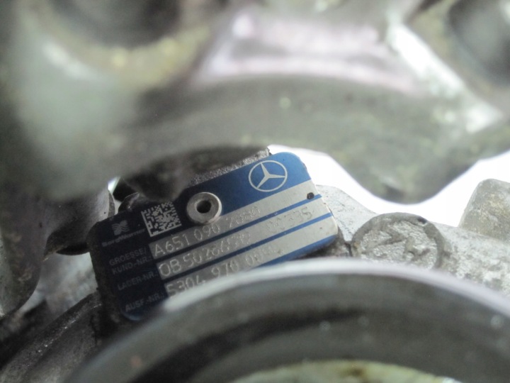 фото №11, Mercedes c 2.2 cdi 12r турбокомпресор a6510906780 a6510905780 6510906780