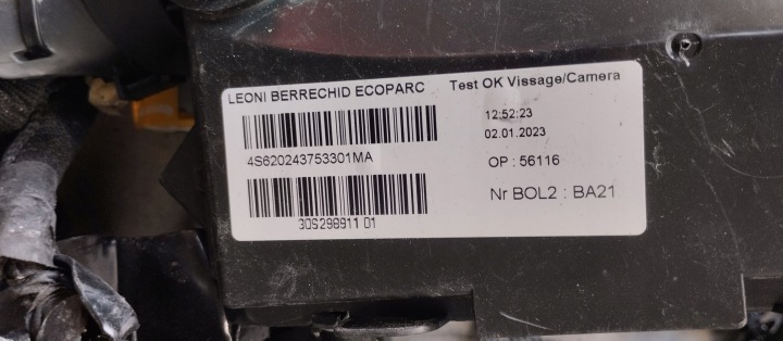 фото №9, Жгут установка камеры двигателя opel astra l vi 23r 1.5 hdi 9850005380