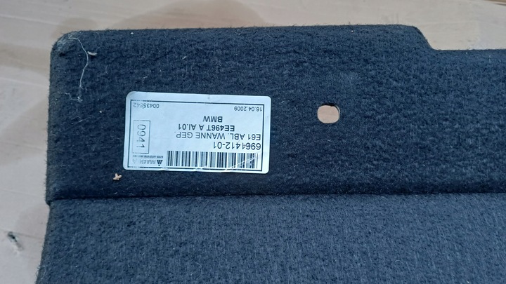 фото №7, Bmw e61 підлога оббивка багажника чорна бардачок полиця 6961412